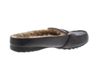 Giani Bernini Womens Dolie Faux Fur Slip On Black Fur Loafers