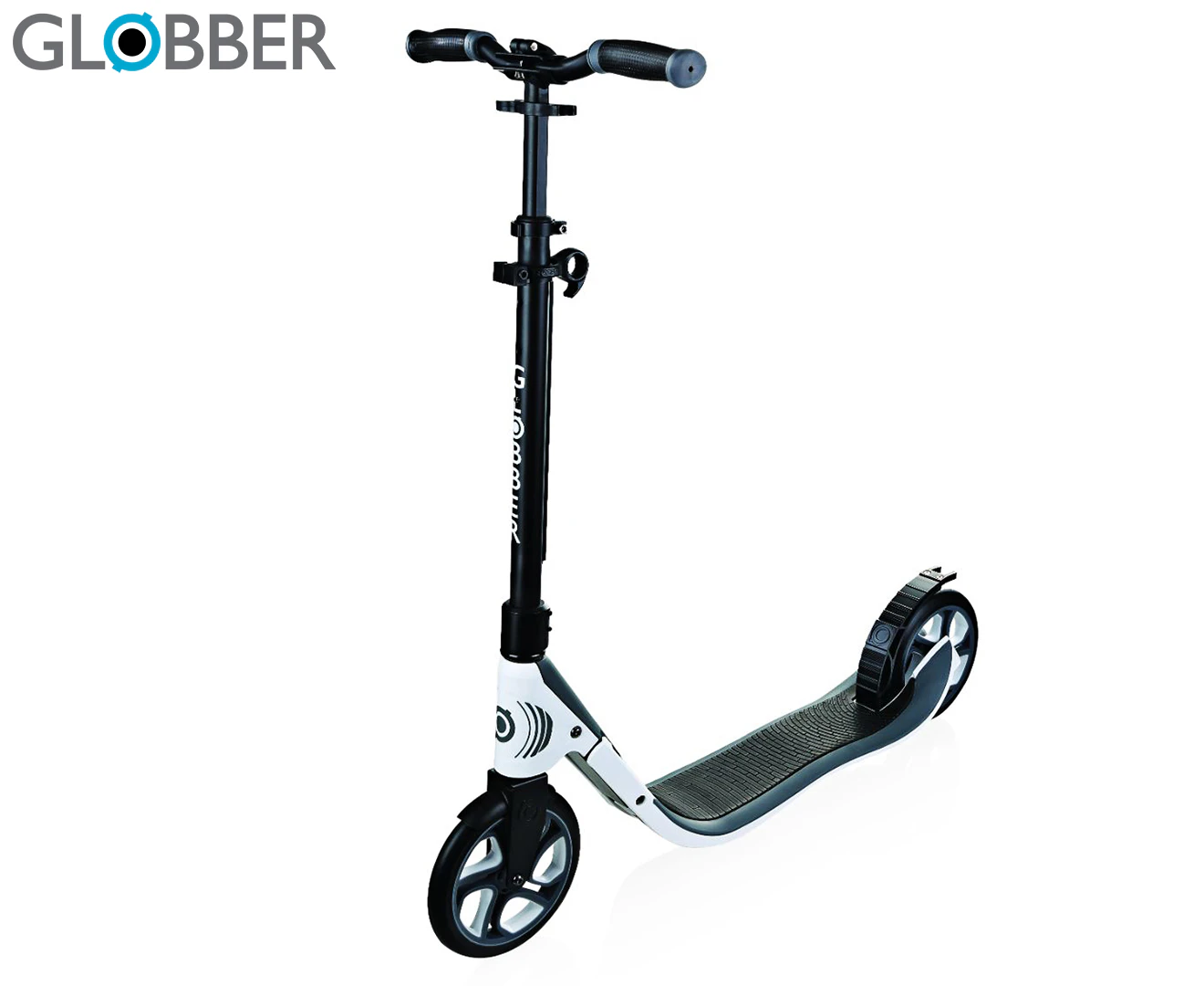 Globber One NL205 Adult Folding Scooter - White/Black