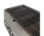 AG Four Burner Commercial Chargrill with lava rock - 1220MM width - LPG  AG Equipment - Silver