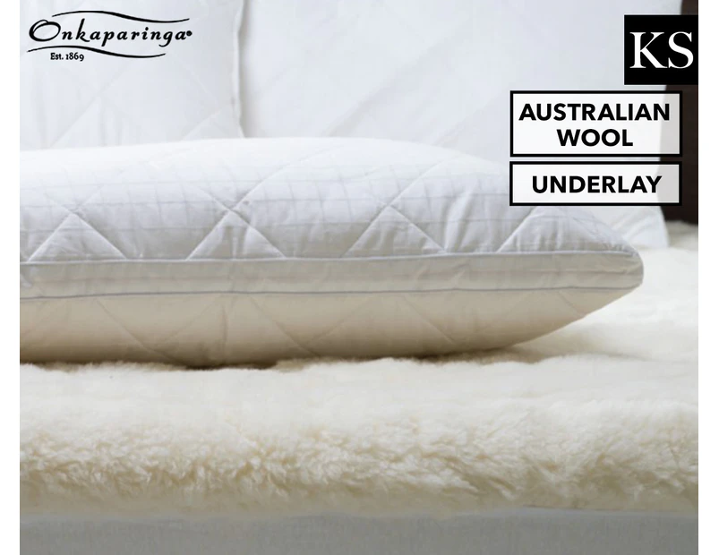 Onkaparinga Australian Wool Reversible King Single Bed Underlay