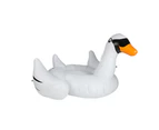Giant Inflatable Swan Pool Float Raft Swimming Lounge Toy