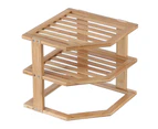 Plate Stacker 3 Level Bamboo