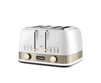 Sunbeam New York Collection 4 Slice Toaster White Gold