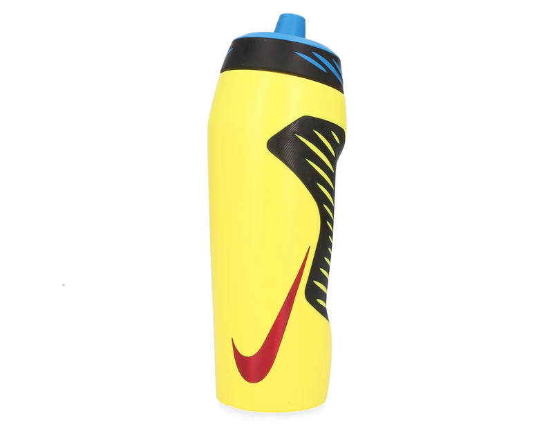 Nike 710mL Hyperfuel Squeeze Water Bottle - Yellow/Blue/Black