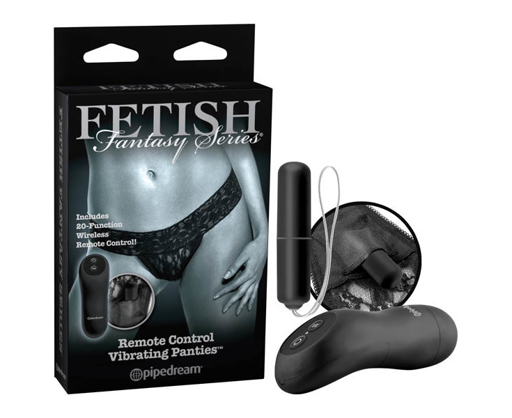 Fetish Fantasy Series Limited Edition Remote Control Vibrating Panties -  Black – Pipedream Products