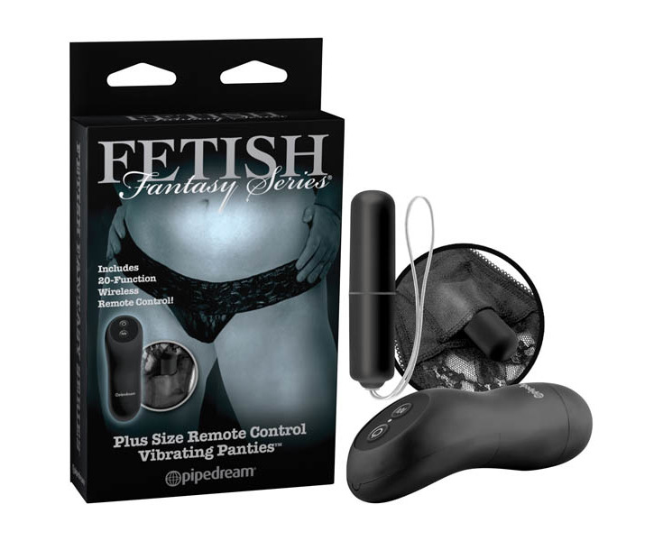 Fetish Fantasy Series Limited Edition Plus Size Remote Control Vibrating  Panties - Black Vibrating Panties