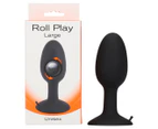 Seven Creations Large Roll Play Butt Plug - Black