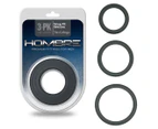 Set of 3 Hombre Snug Fit Thin C-Rings - Charcoal Grey