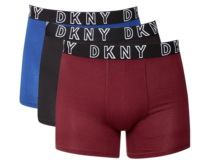 Buy DKNY mens 2 pack boxer brief white orange blue Online