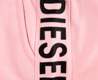 Diesel Girls' Big Pull On Solid French Terry Shorts - Middle Pink