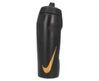 Nike 710mL Hyperfuel Squeeze Water Bottle - Black/Gold