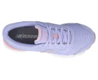 New Balance Girls' 680v5 Running Sports Shoes - Clear Amethyst/Oxygen Pink