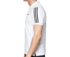 Adidas Men's 3-Stripes Polo Shirt - White