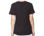 Russell Athletic Women's Core Logo Tee / T-Shirt / Tshirt - Black