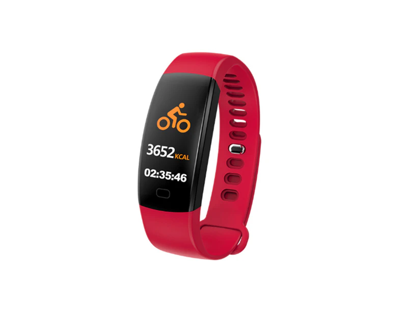 Select Mall Waterproof Health Tracker,Fitness Tracker Color Screen Sport Smart Watch - RED