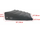 Extra Wider Inflatable Portable Bed Wedge Pillow with Velour Surface