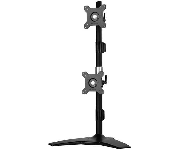 SilverStone ARM24BS Vertical dual LCD monitor desk stand, support up to 24" LCD monitor