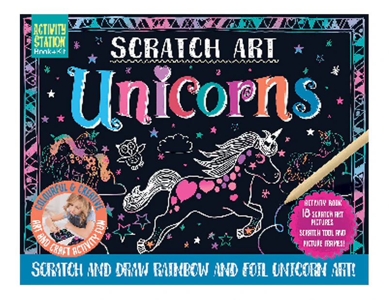 BMS Scratch Art Unicorns Activity Station