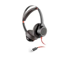 Plantronics Blackwire 7225 Wired Head-band Stereo Binaural Headset, USB-C, Black