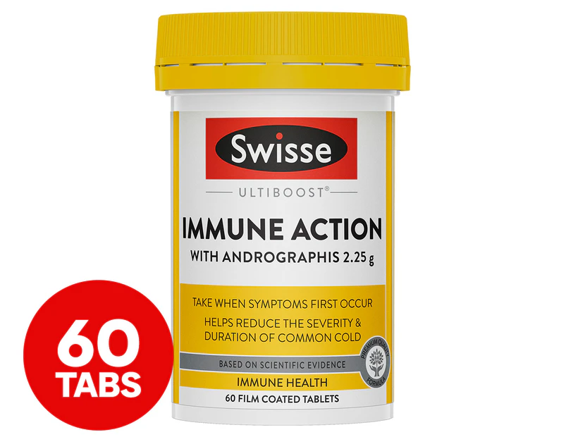 Swisse Ultiboost Immune Action w/ Androgaphis 60 Tabs