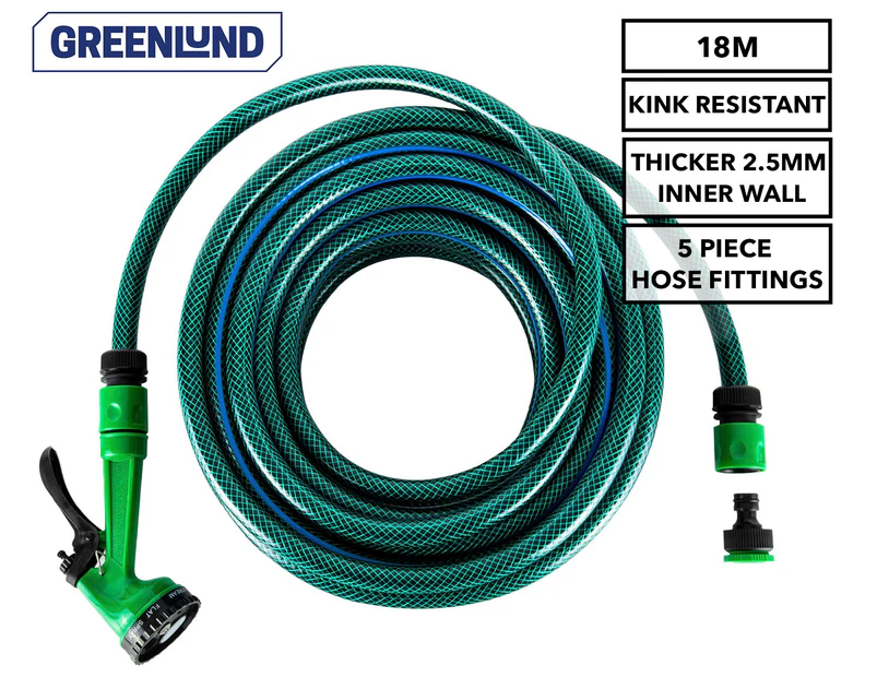 Greenlund 18m Garden Hose - Green/Blue