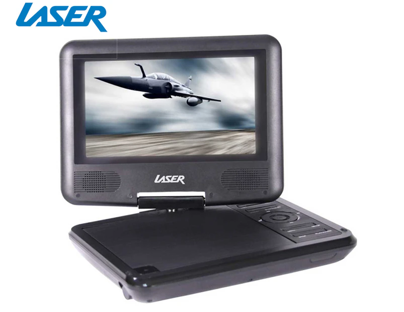 Laser Portable DVD/CD Player w/ 7" LCD Screen - Black