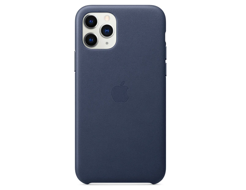 Apple Leather Case For iPhone 11 Pro (5.8") - Midnight Blue