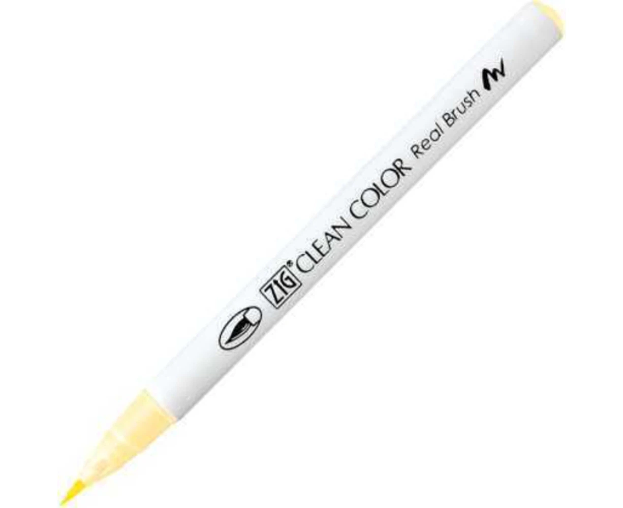 ZIG Kuretake Clean Colour Real Brush Pen 055 Pale Yellow