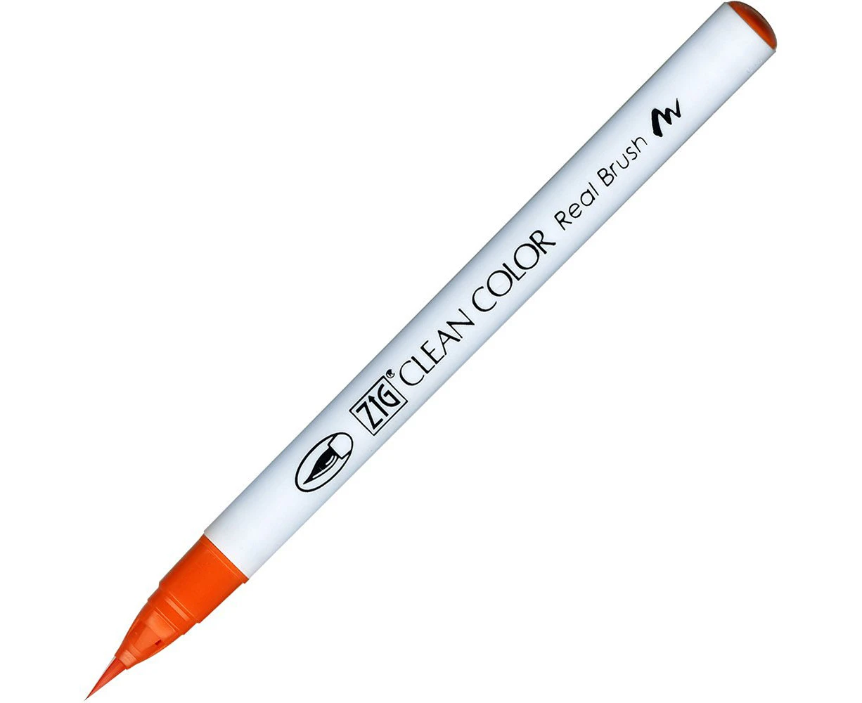 ZIG Kuretake Clean Colour Real Brush Pen 070 Orange