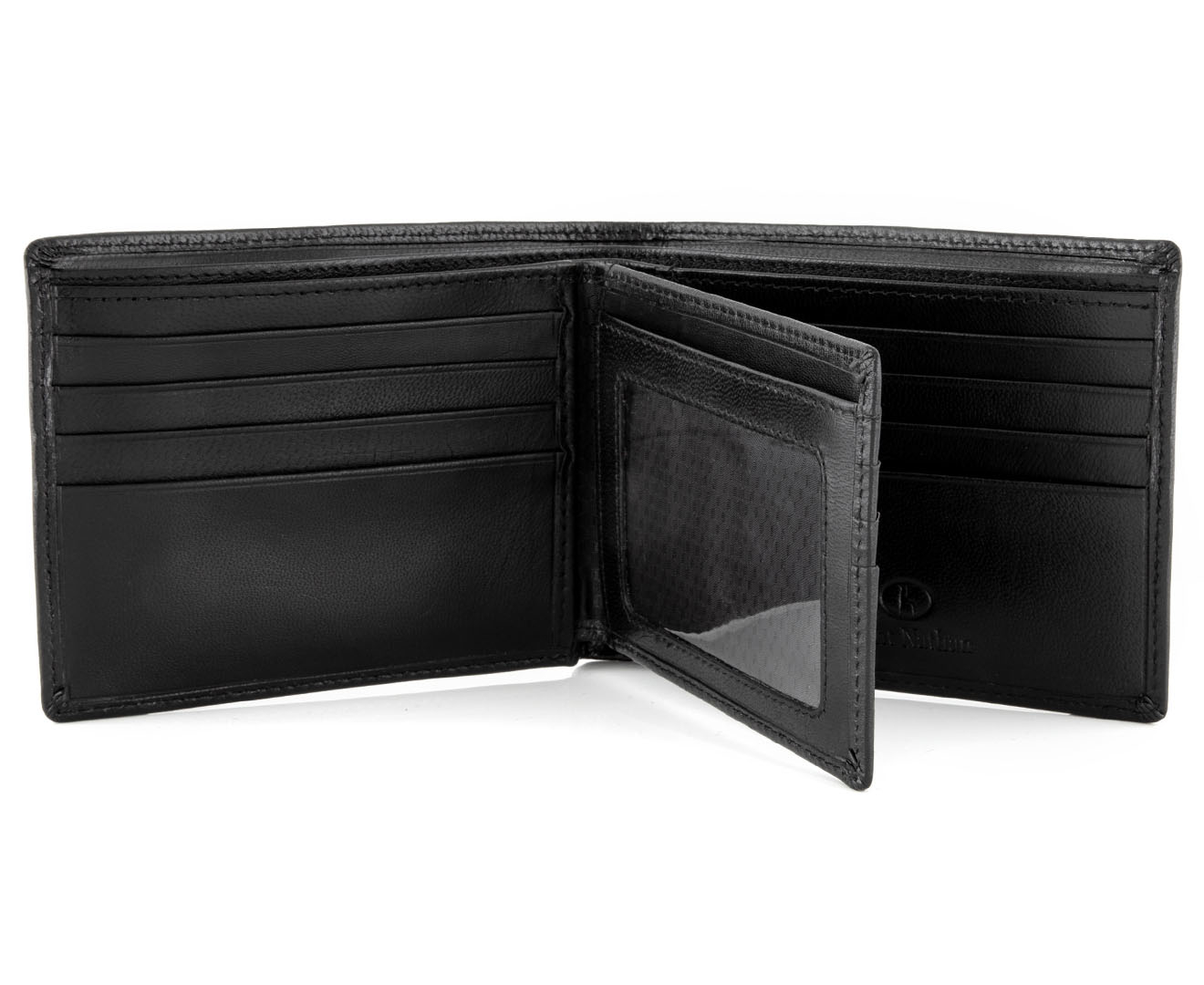 Trent Nathan Leather Bifold Wallet - Black | Catch.co.nz