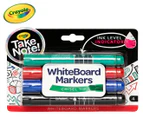 Crayola Take Note Chisel Tip Whiteboard Markers 4-Pack - Multi
