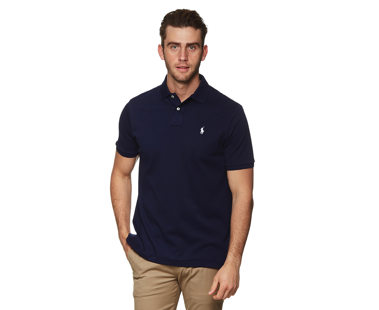 Polo Ralph Lauren Men's Soft Touch Polo - NWT Navy | Catch.co.nz