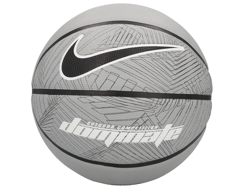 Nike Dominate 8P Size 7 Basketball - Grey/White/Black