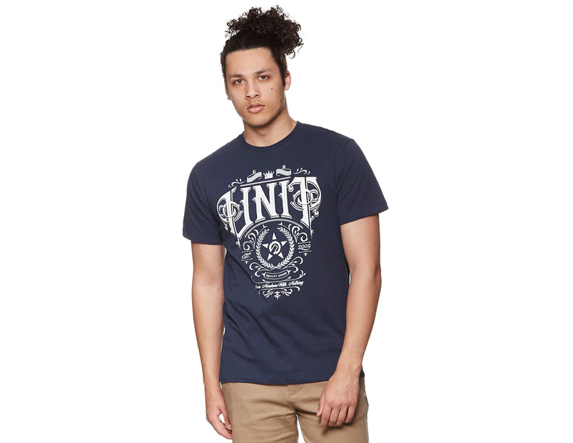 Unit Men's Origin Tee / T-Shirt / Tshirt - Navy