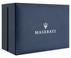Maserati Men's 44mm Granturismo Leather Watch - Silver/Rose Gold/Black