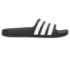 Adidas Kids'/Youth Adilette Aqua Slides - Black/Footwear White