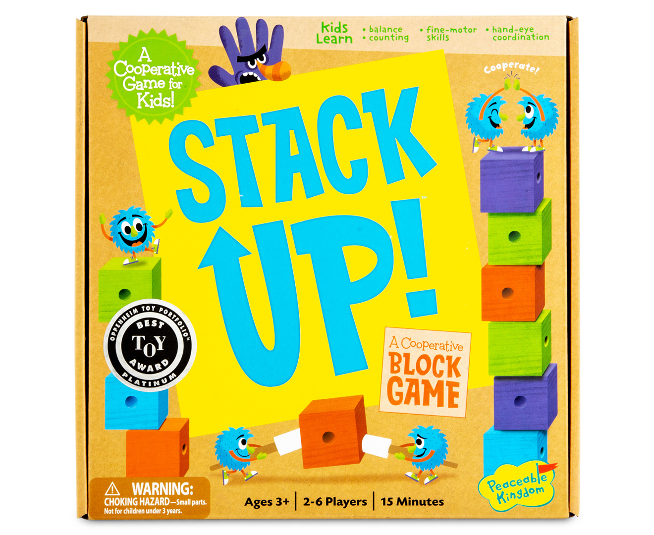 Peaceable Kingdom Stack Up Block Game | Catch.co.nz