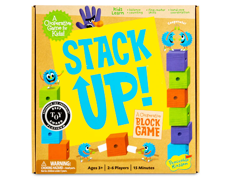 Peaceable Kingdom Stack Up Block Game