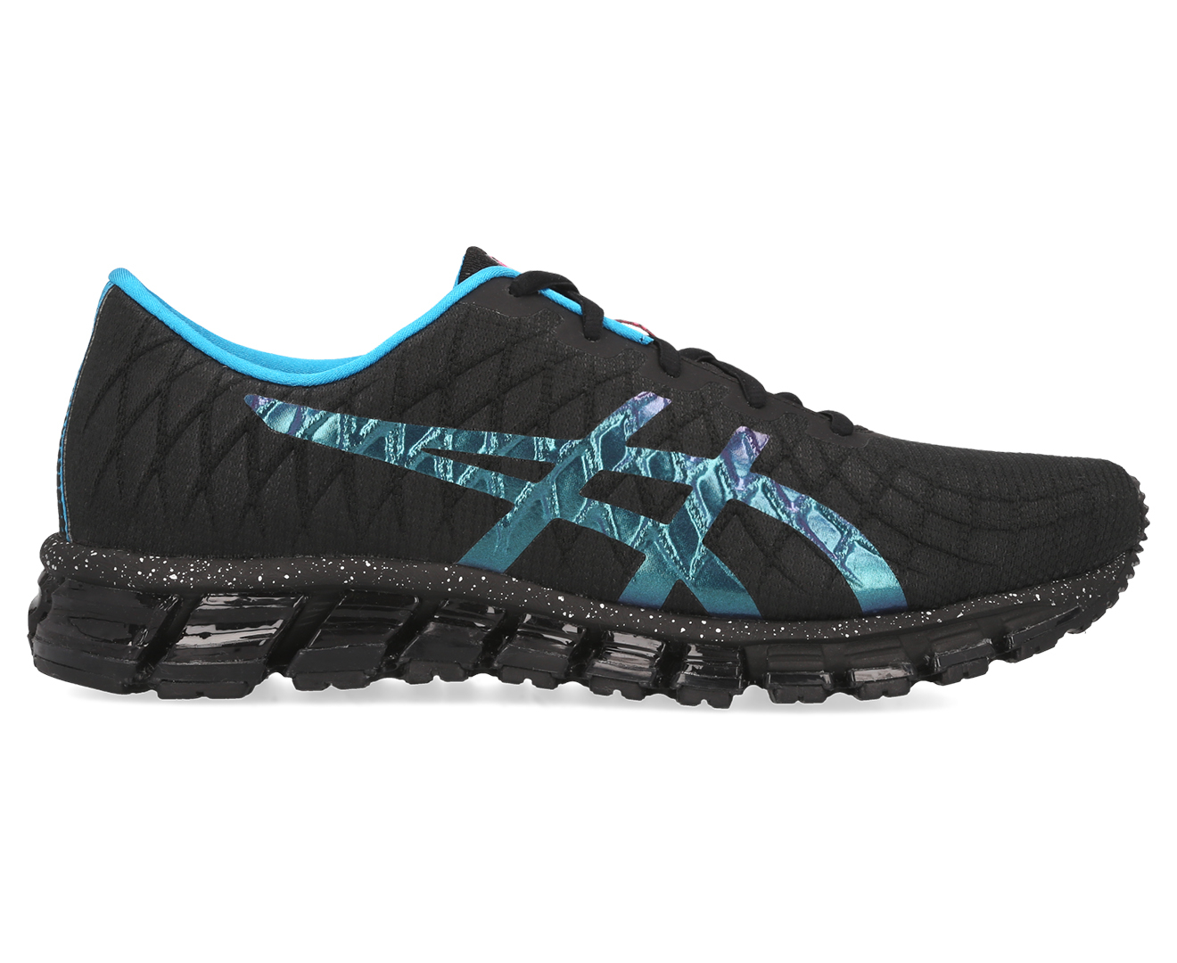 ASICS Men s GEL Quantum 180 4 Shoe Black Island Blue Catch