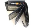 Hide & Chic RFID Quality Full Grain Cow Hide Leather Wallet - Black 6