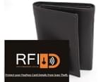 Hide & Chic RFID Lined Quality Full Grain Cow Hide Leather Wallet - Black 5