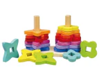 Hape 19-Piece Double Rainbow Stacker Toy