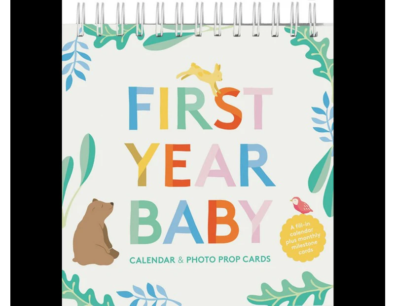 First Year Baby Calendar & Photo Prop Cards : Baby Shower Gift, New Baby Gift