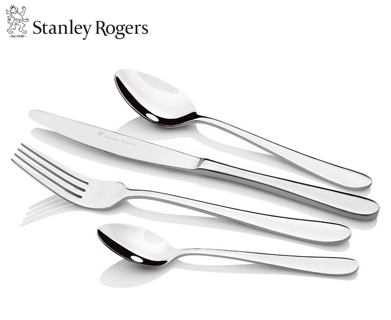 Stanley Rogers 24-Piece Hampton Cutlery Set - Silver