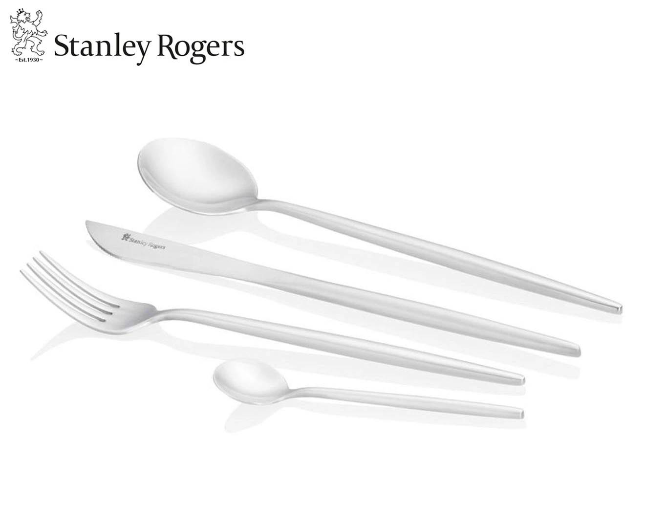 16pc Stanley Rogers Piper Satin Stainless Steel Cutlery Tableware Dinner Set