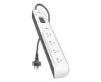 Belkin 4-Outlet Surgemaster Power Board - White/Grey 2