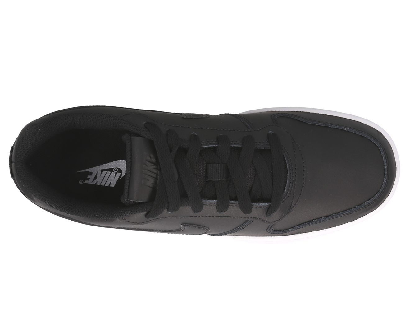 Nike Women's Ebernon Low Sneakers - Black/Black-White | Catch.co.nz