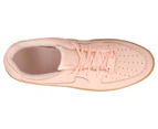Nike Women's Air Force 1 Sage Low LX Sneakers - Washed Coral/Gum Light Brown