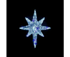 Christmas LED Motif Twinkling Blue White LED Nativity Northern Star 74x59cm Outdoor Motif Sign