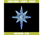 Christmas LED Motif Twinkling Blue White LED Nativity Northern Star 74x59cm Outdoor Motif Sign